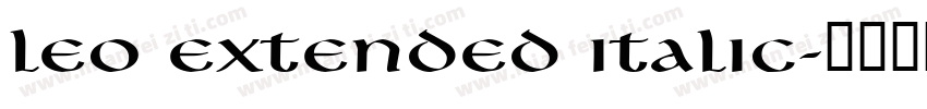 Leo Extended Italic字体转换